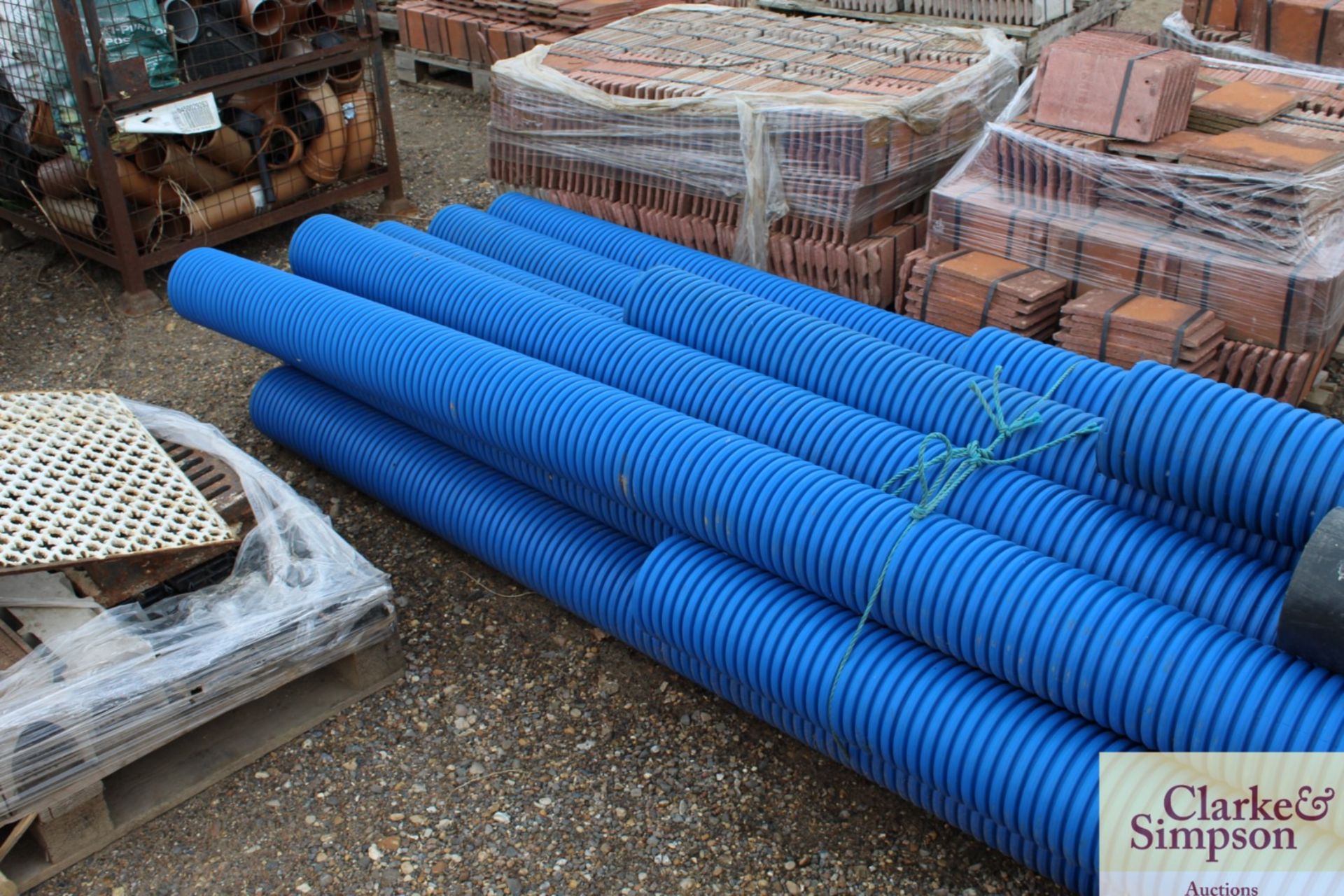 Quantity of 6in double walled drainage pipes. - Image 3 of 7