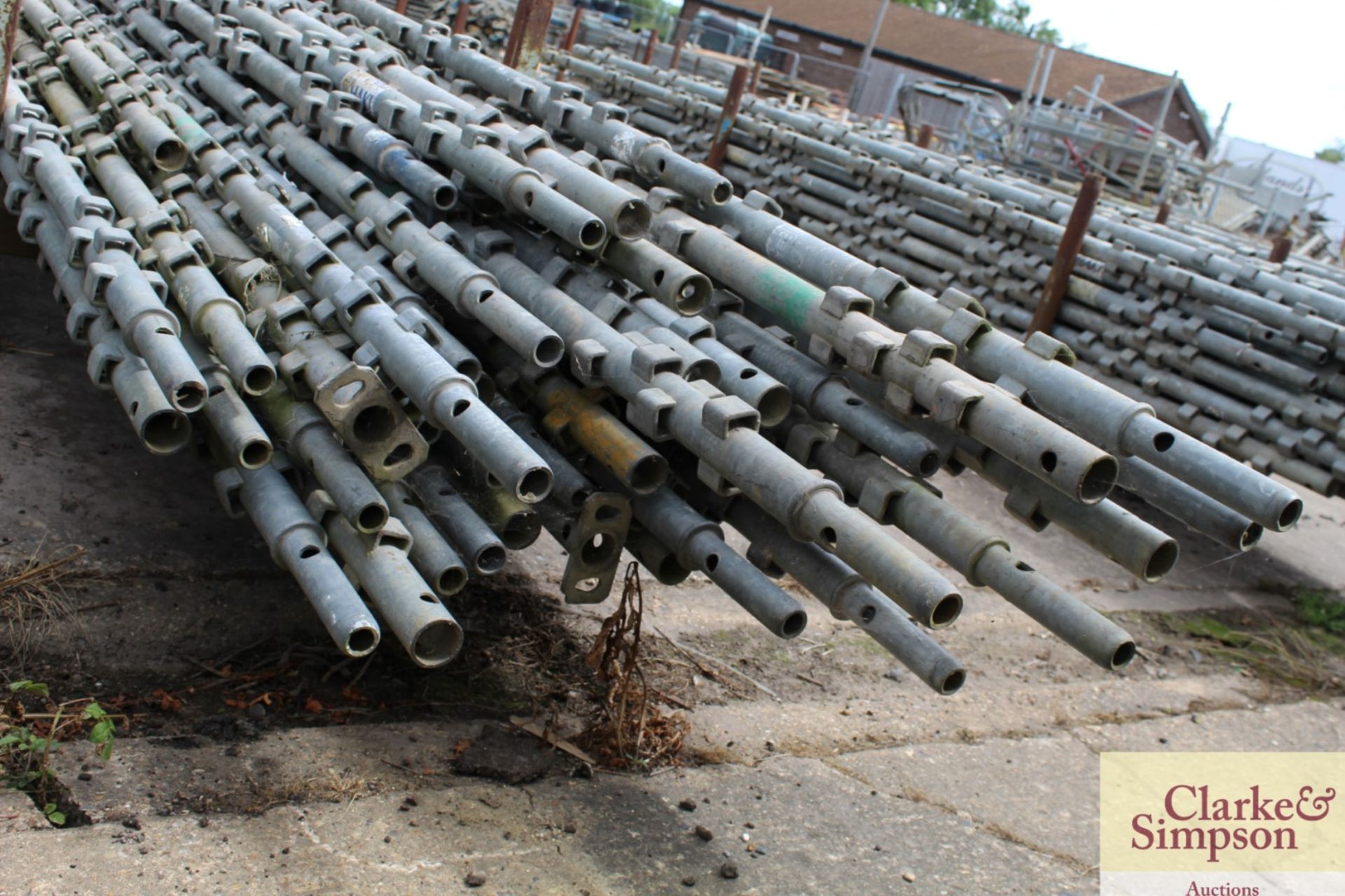 Stillage of Haki Scaffolding Standard S uprights. Mainly 3m & 4m. - Image 5 of 6