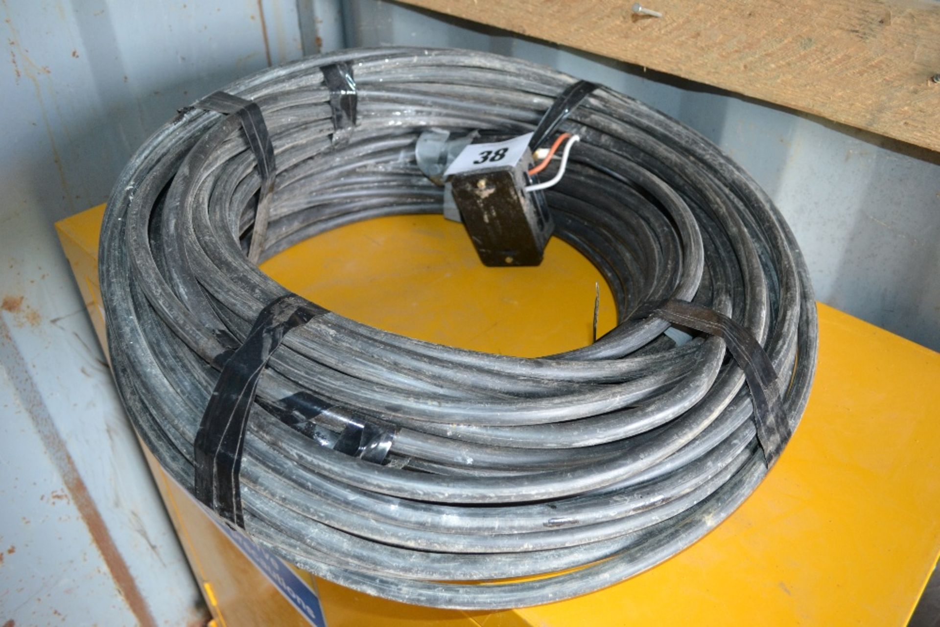 Large quantity of armoured cable.