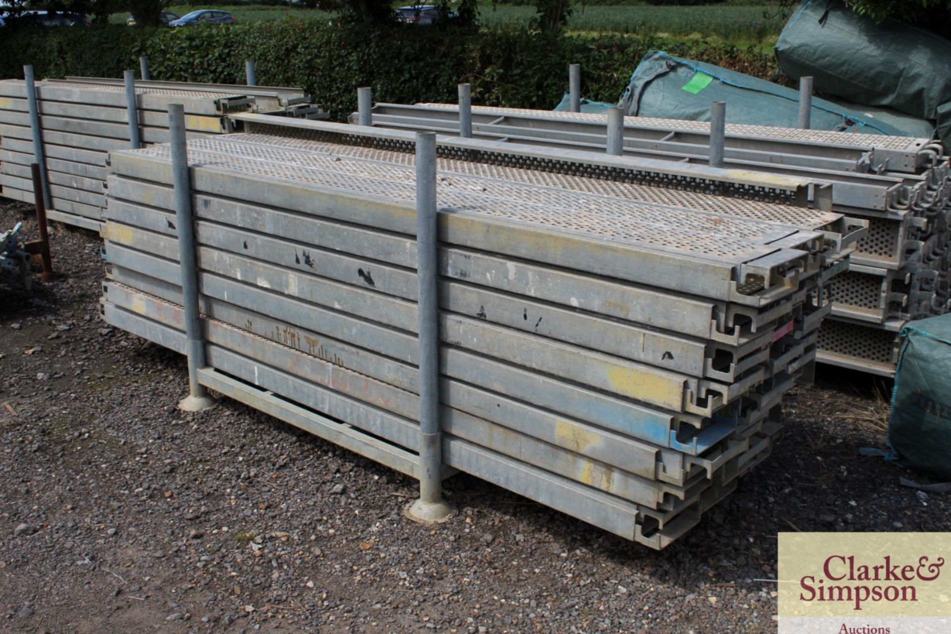 Stillage of Haki Scaffolding Steel Planks. Mainly 3050. - Image 2 of 6