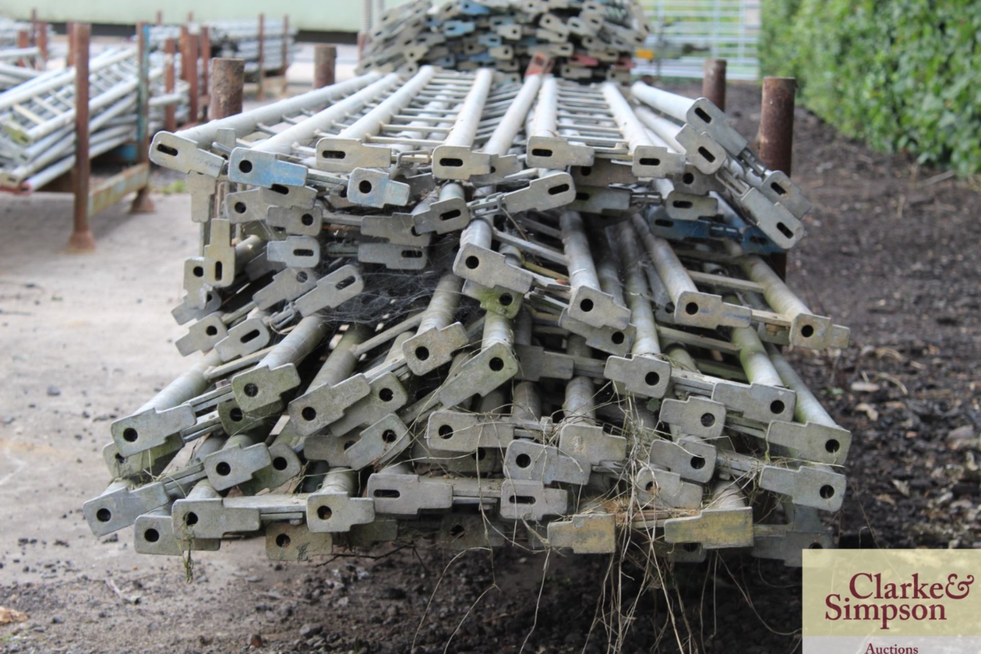 Stillage of mixed Haki Scaffolding Ledger Beams. - Image 6 of 6