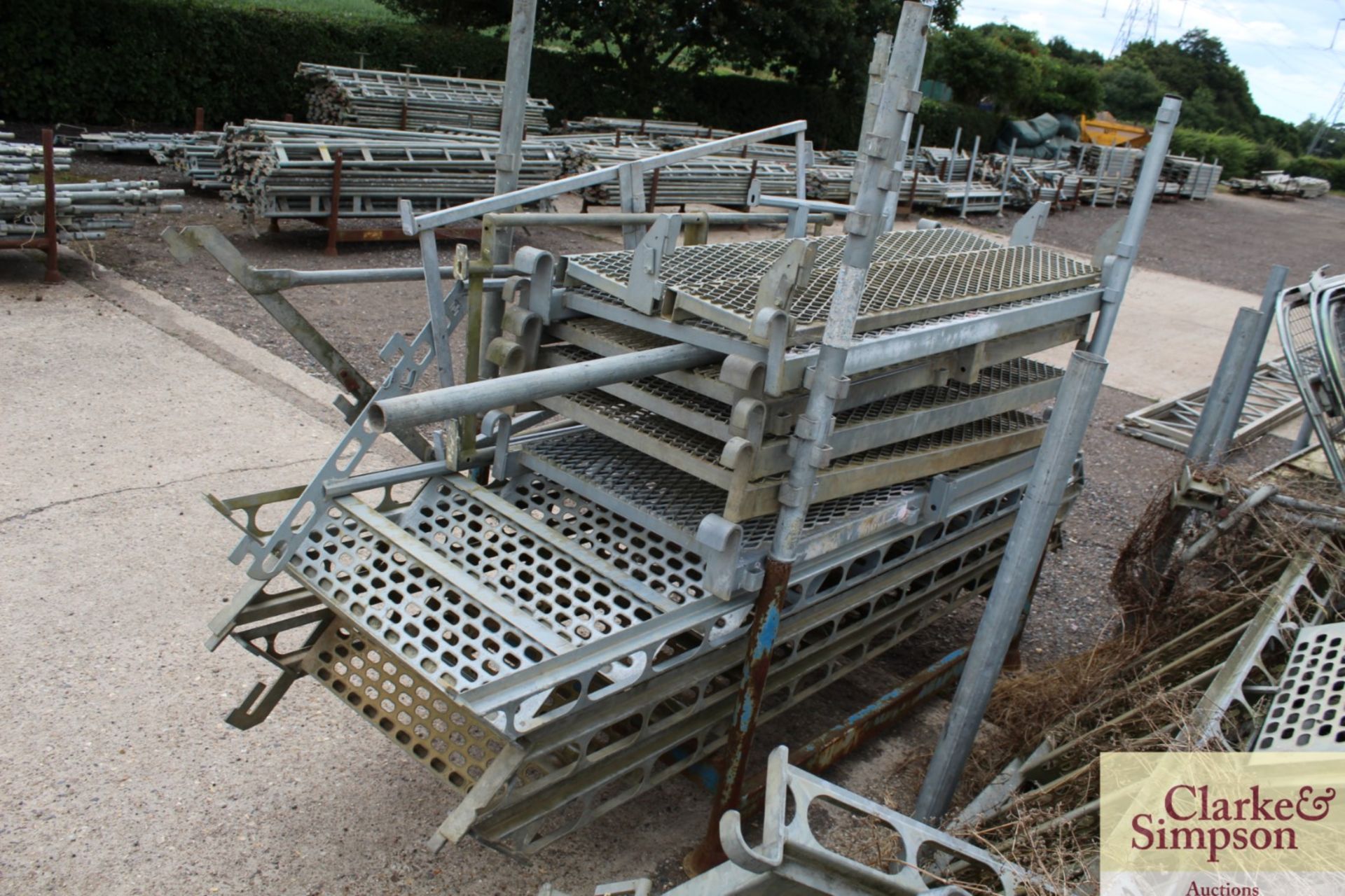 Stillage of Haki Scaffolding Staircase components. - Image 3 of 4