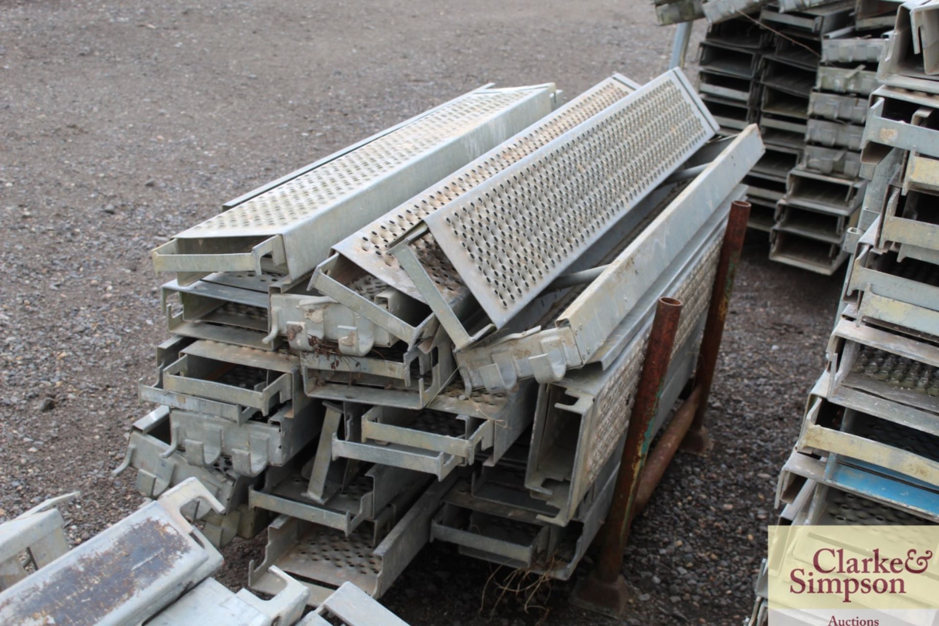 Stillage of Haki Scaffolding Steel and Aluminium Planks. Mainly 1964. - Image 3 of 4