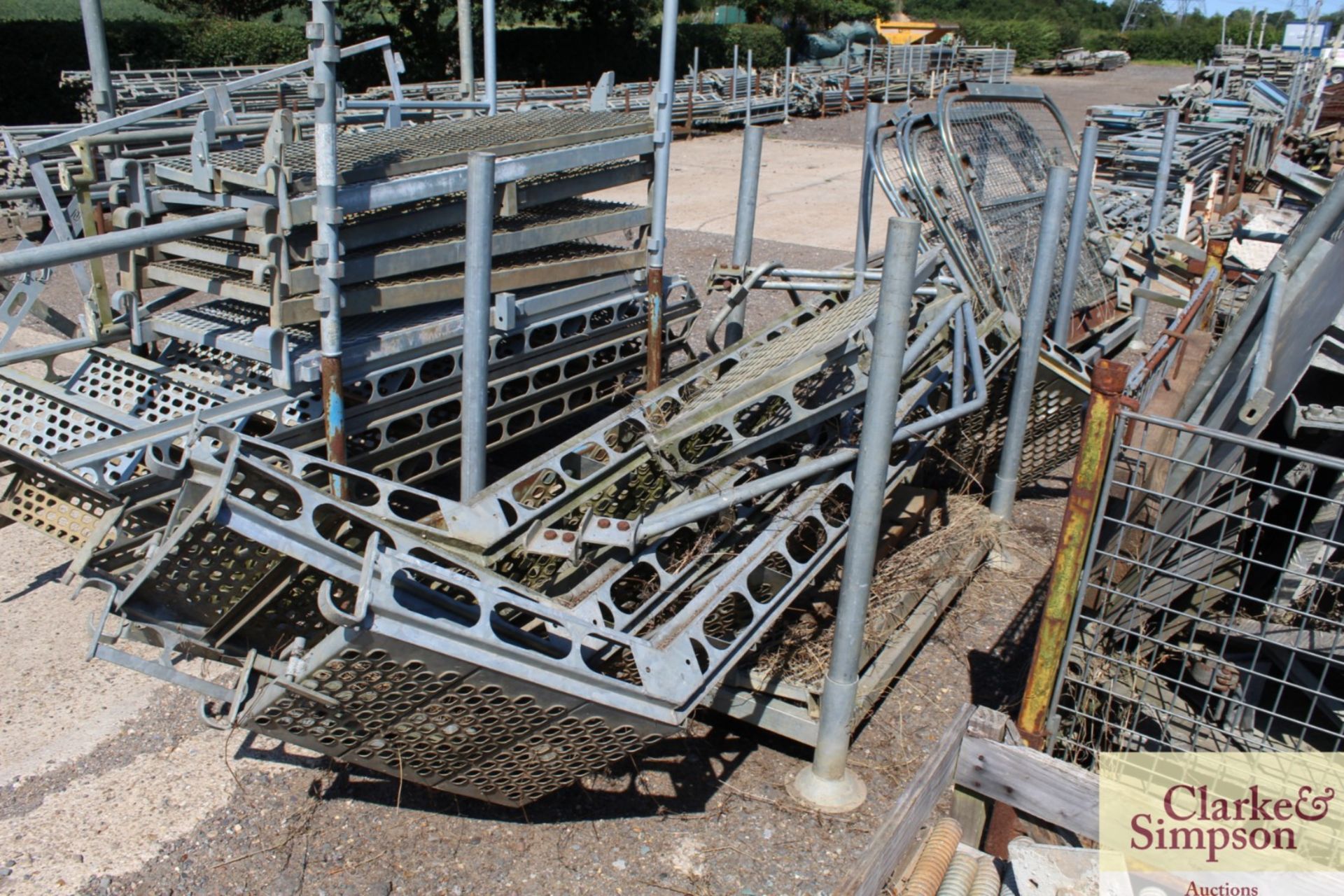 Stillage of Haki Scaffolding Staircase components. - Image 2 of 6