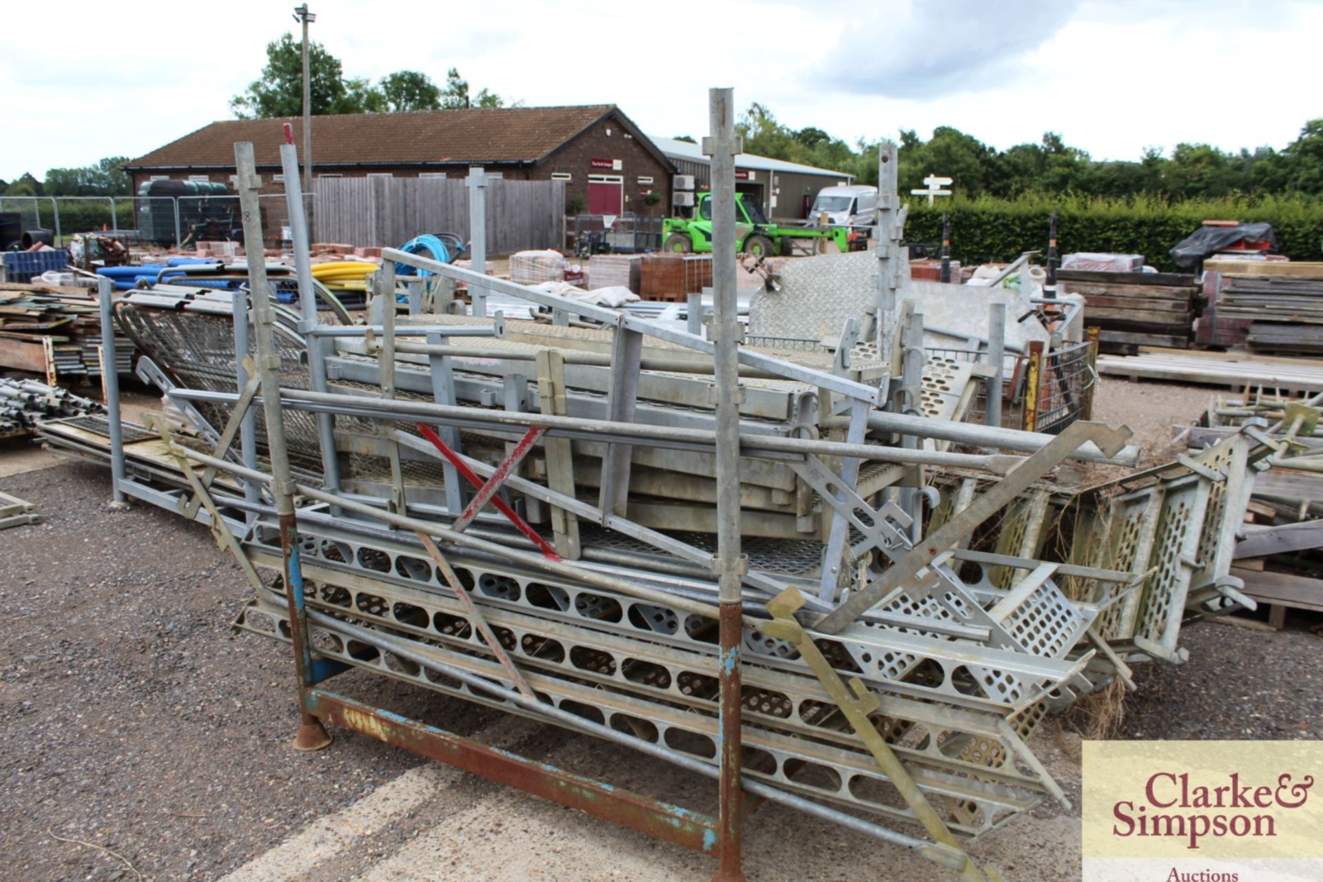 Stillage of Haki Scaffolding Staircase components. - Image 2 of 4