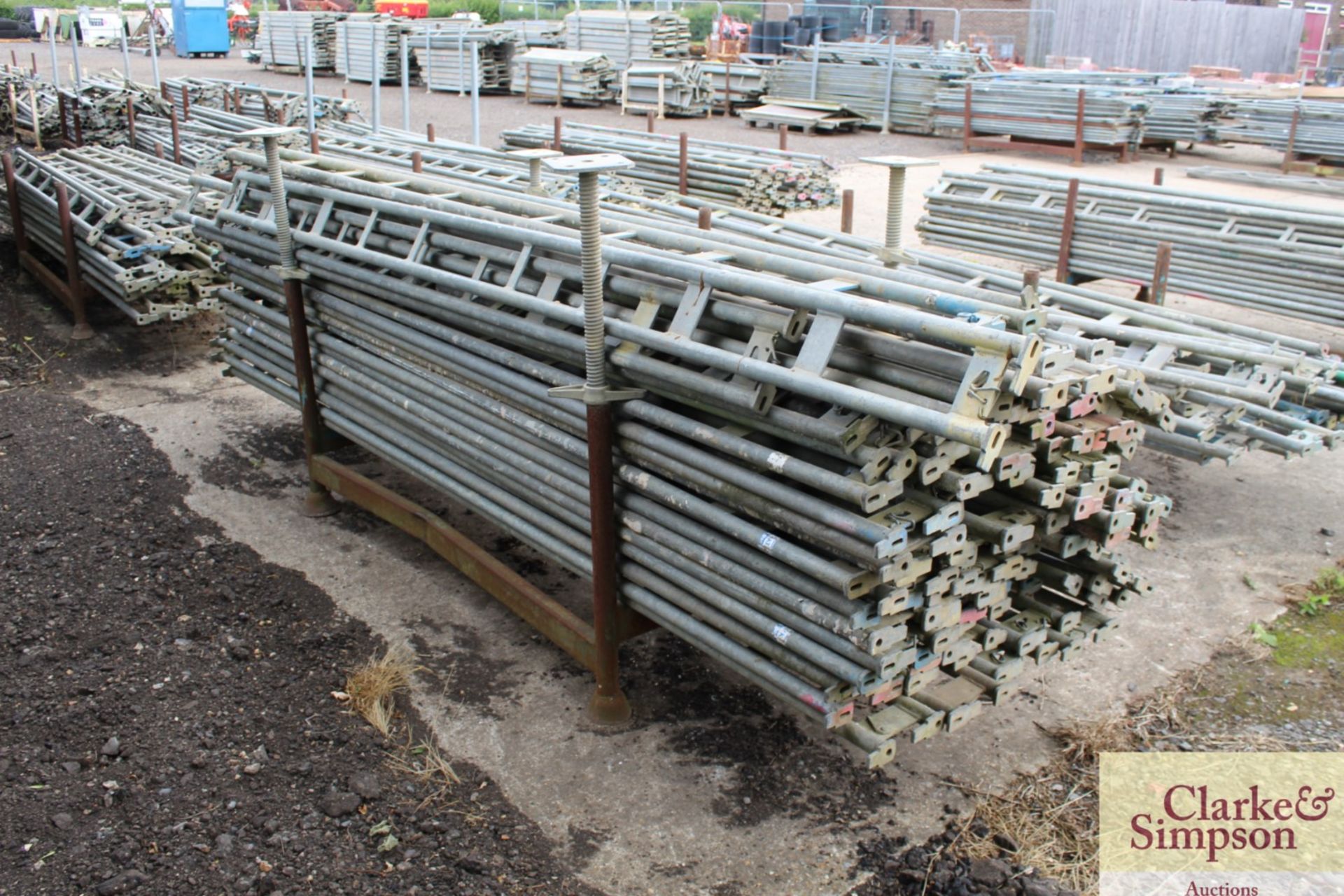 Stillage of Haki Scaffolding Ledger Beams. Mainly 3050. - Image 4 of 6