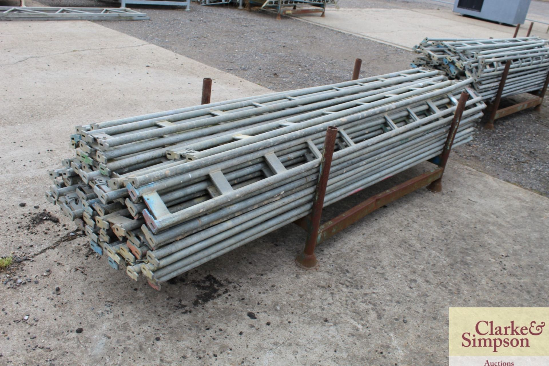 Stillage of Haki Scaffolding Ledger Beams. Mainly 3050. - Image 3 of 6