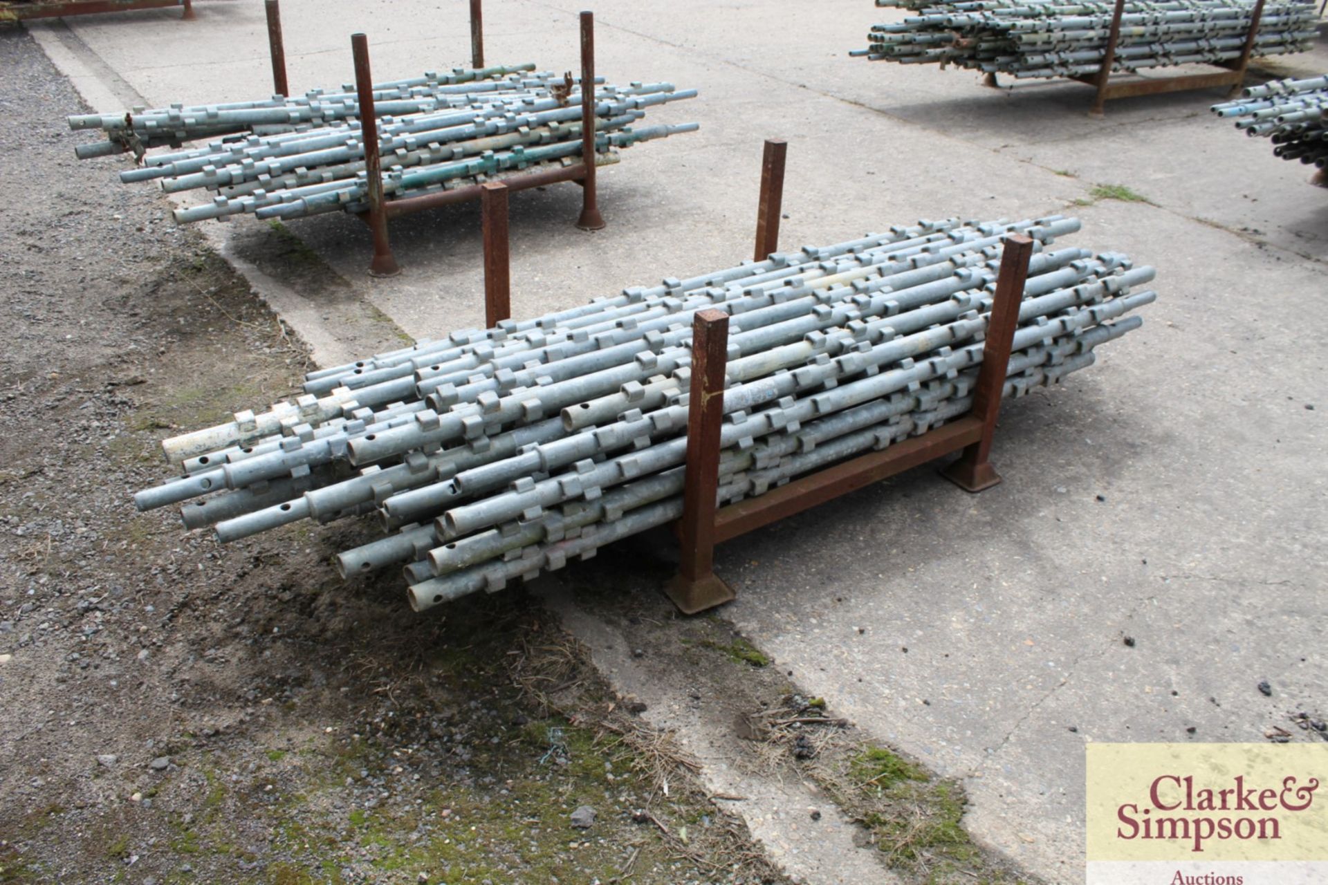 Stillage of Haki Scaffolding Standard S uprights. Mainly 2m. - Image 3 of 6