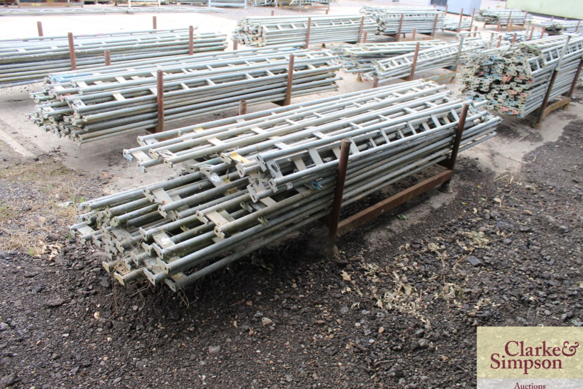 Stillage of mixed Haki Scaffolding Ledger Beams. - Image 3 of 6