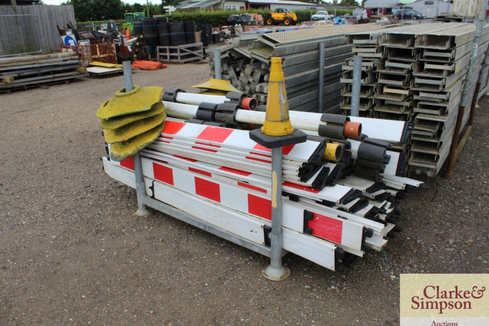 Stillage of traffic barriers. - Image 2 of 4