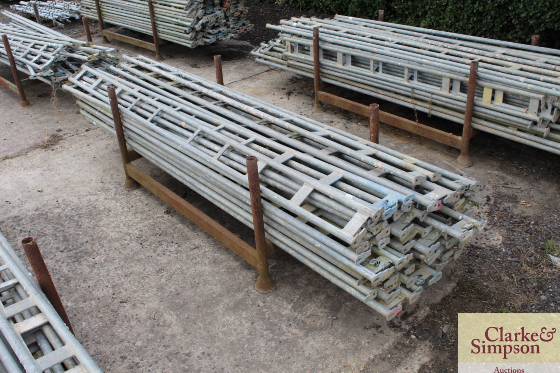 Stillage of Haki Scaffolding Ledger Beams. Mainly 3050. - Image 2 of 6