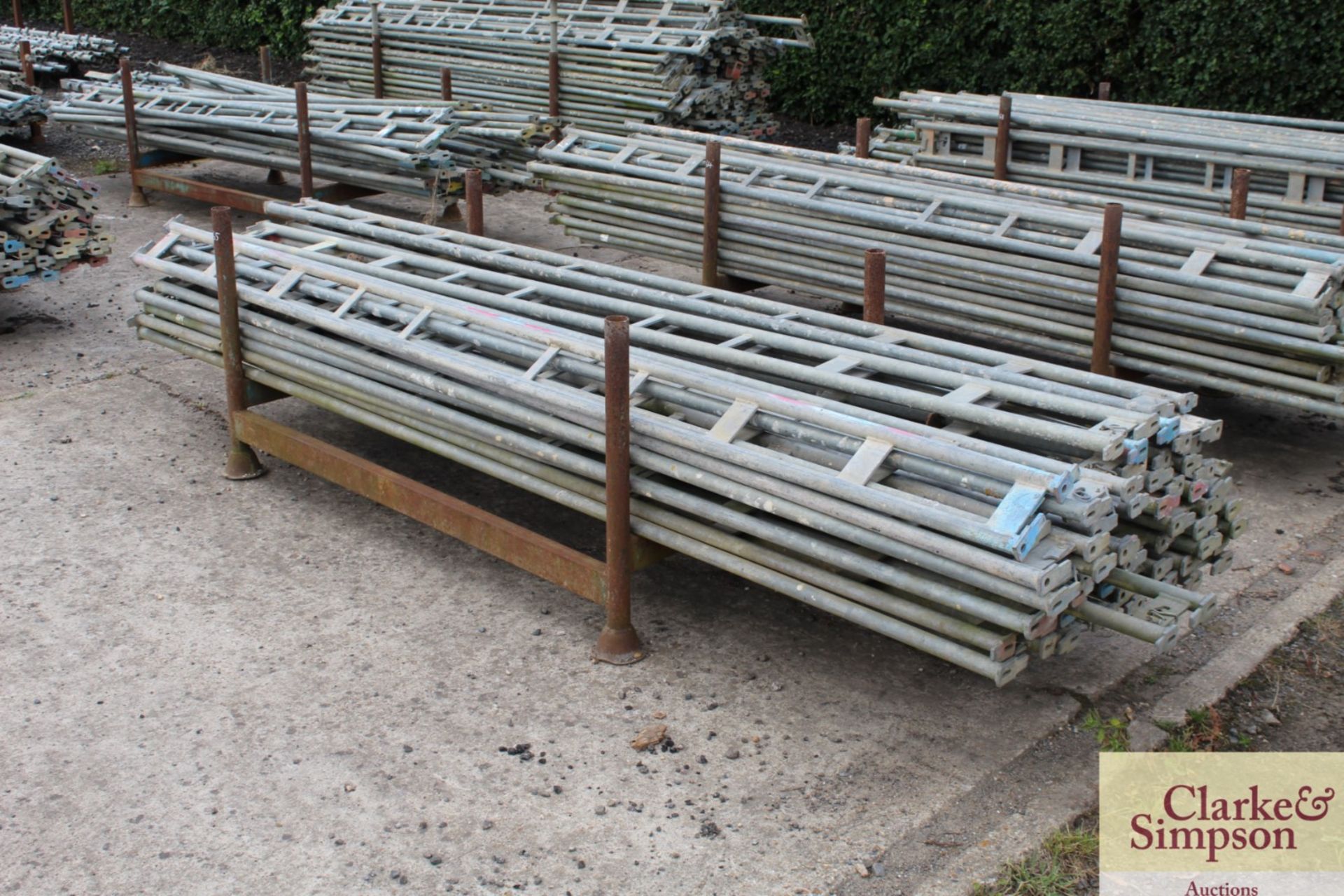 Stillage of Haki Scaffolding Ledger Beams. Mainly 3050. - Image 2 of 6