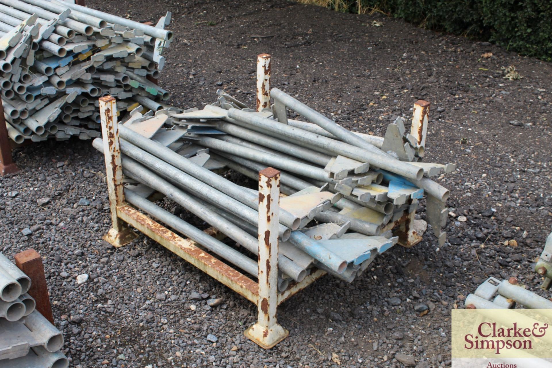 Stillage of Haki Scaffolding Single Tube Beams. Mainly 1010. - Image 2 of 6