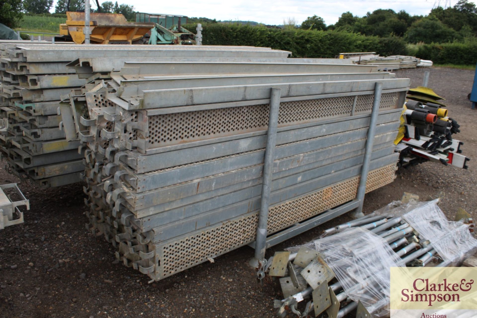 Stillage of Haki Scaffolding Steel Planks. Mainly 3050. - Image 2 of 6