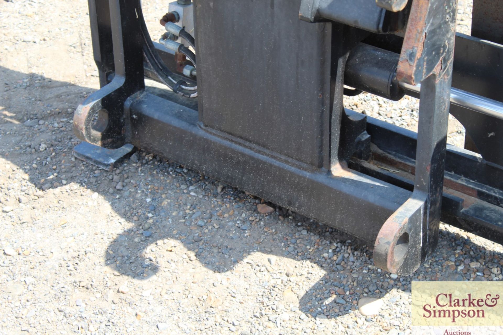 Set of pallet tines with side shift. Dieci brackets. Owned from new. - Image 6 of 10