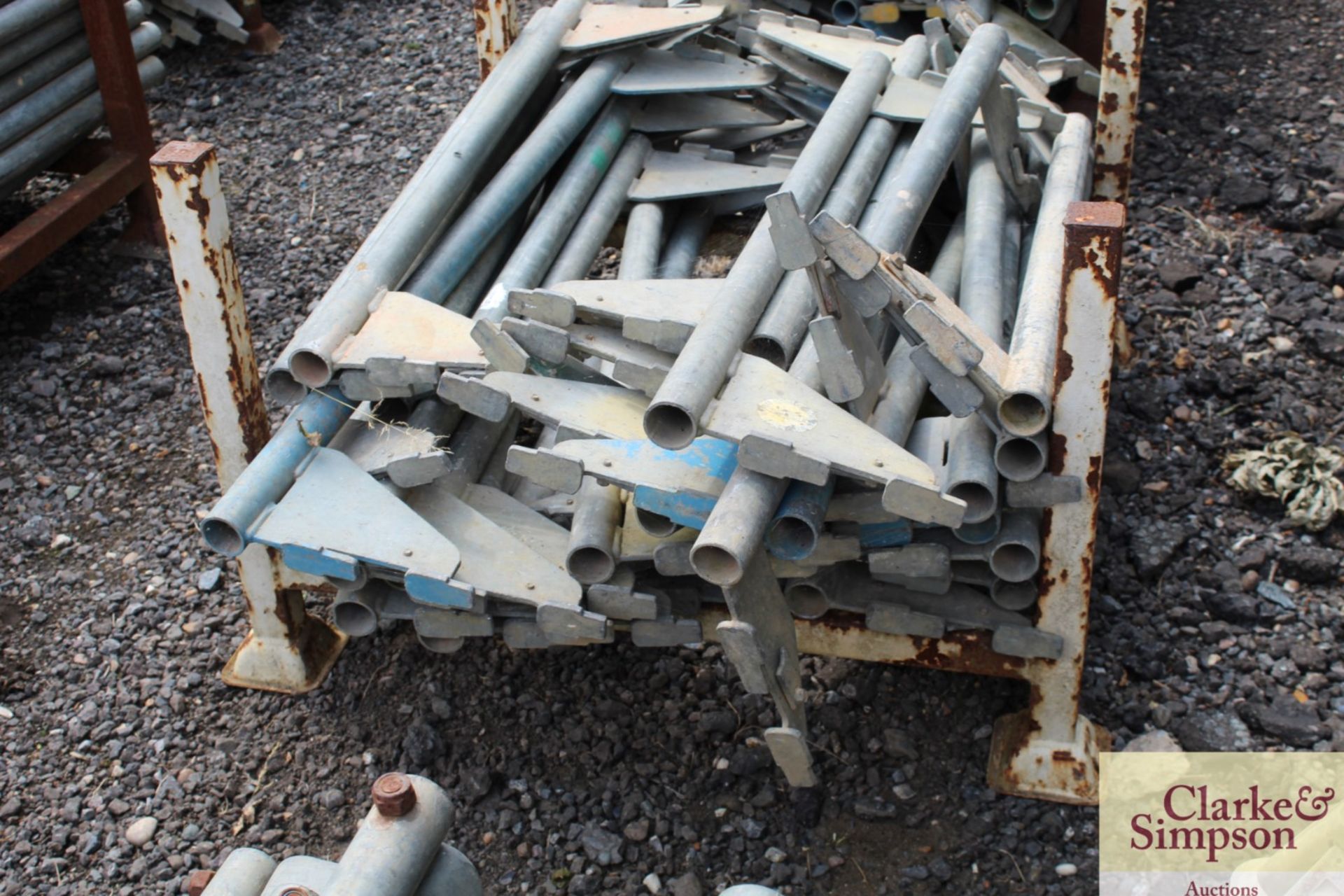 Stillage of Haki Scaffolding Single Tube Beams. Mainly 1010. - Image 6 of 6