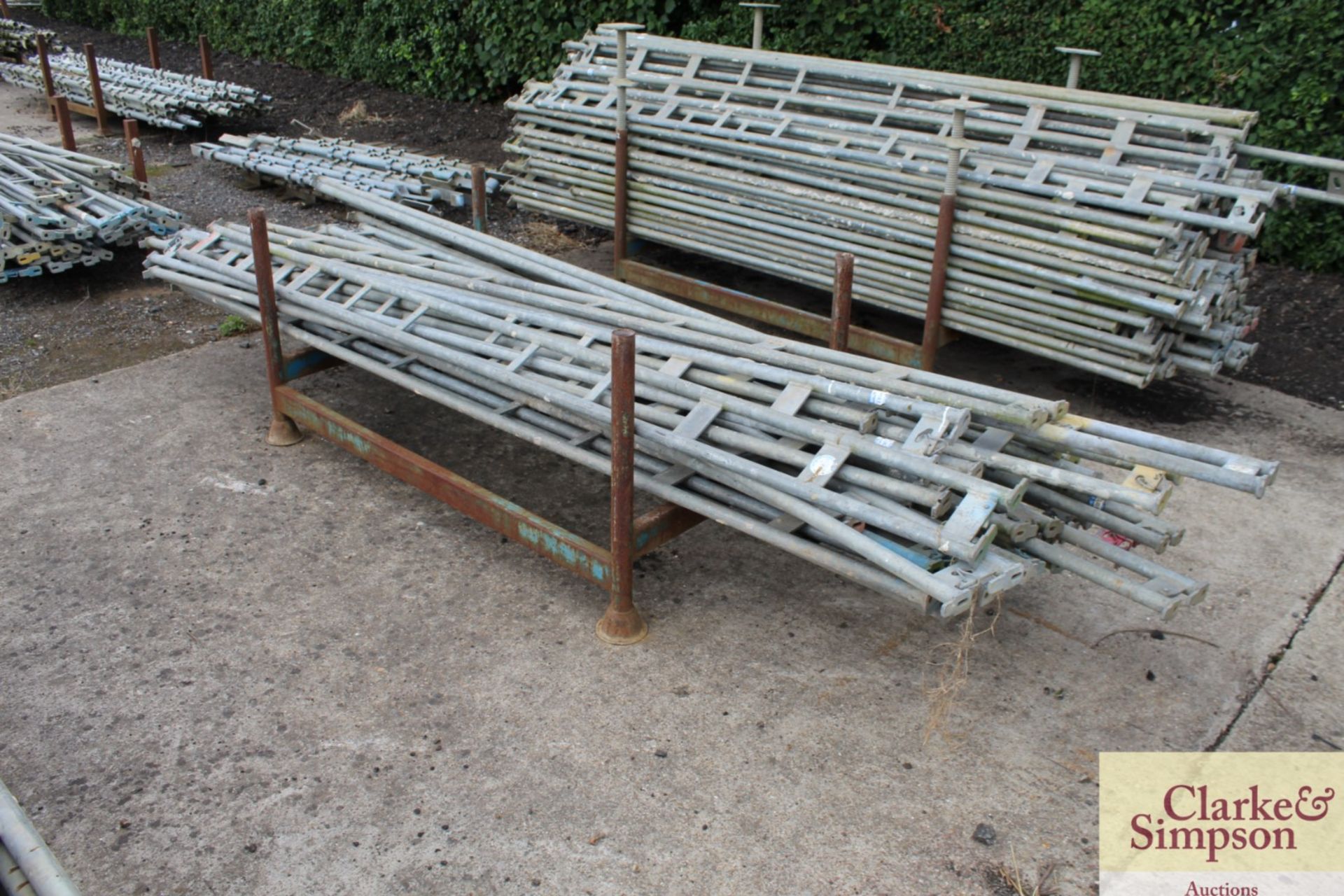 Stillage of Haki Scaffolding Ledger Beams. Mainly 3050. - Image 2 of 6