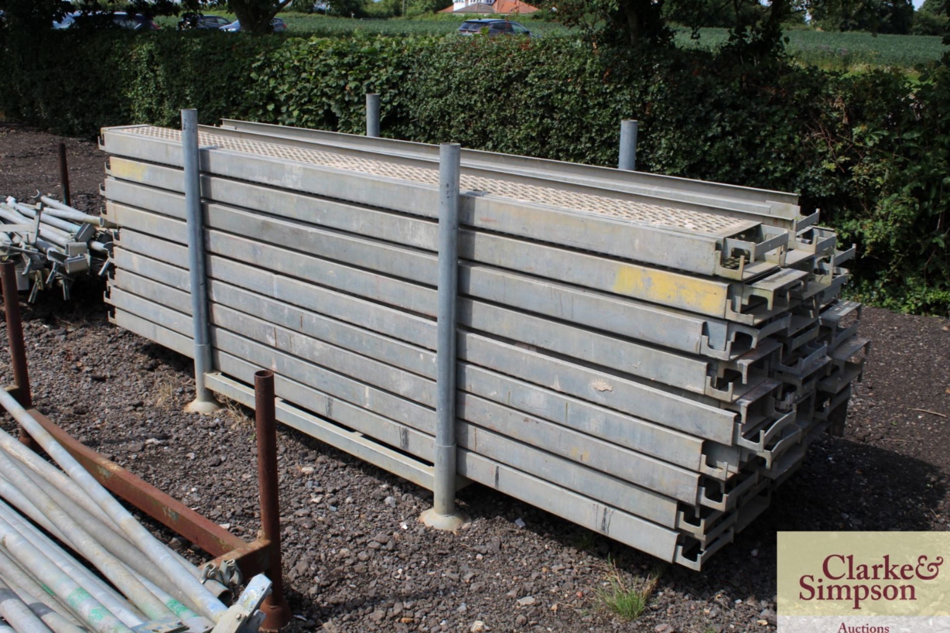 Stillage of Haki Scaffolding Steel Planks. Mainly 3050. - Image 2 of 6