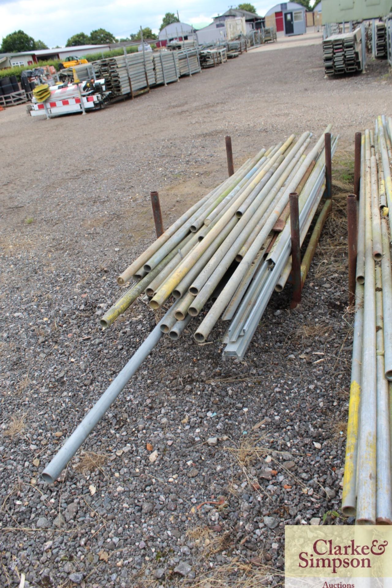 Stillage of scaffold poles. - Image 3 of 5