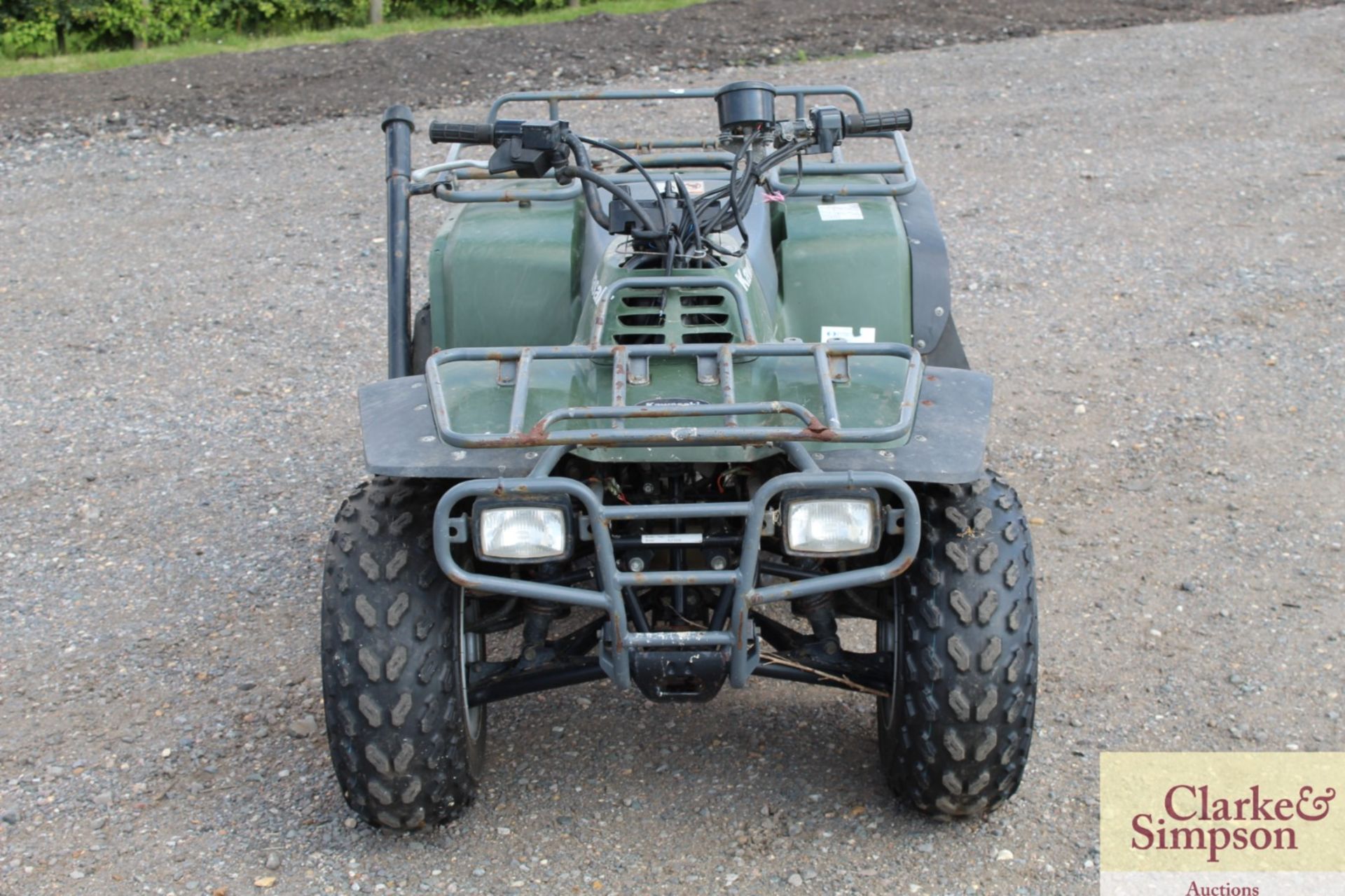 **CATALOGUE CHANGE** Kawasaki KLF 300B 2WD quad bike. 1,111 miles. 2005. Owned from new. Has - Image 8 of 17