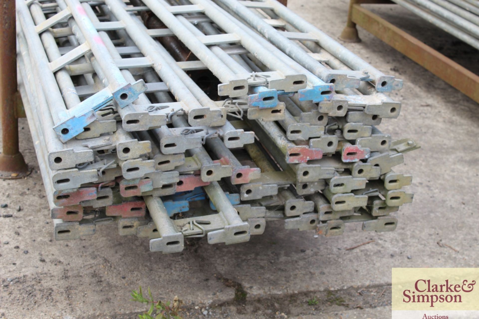 Stillage of Haki Scaffolding Ledger Beams. Mainly 3050. - Image 6 of 6