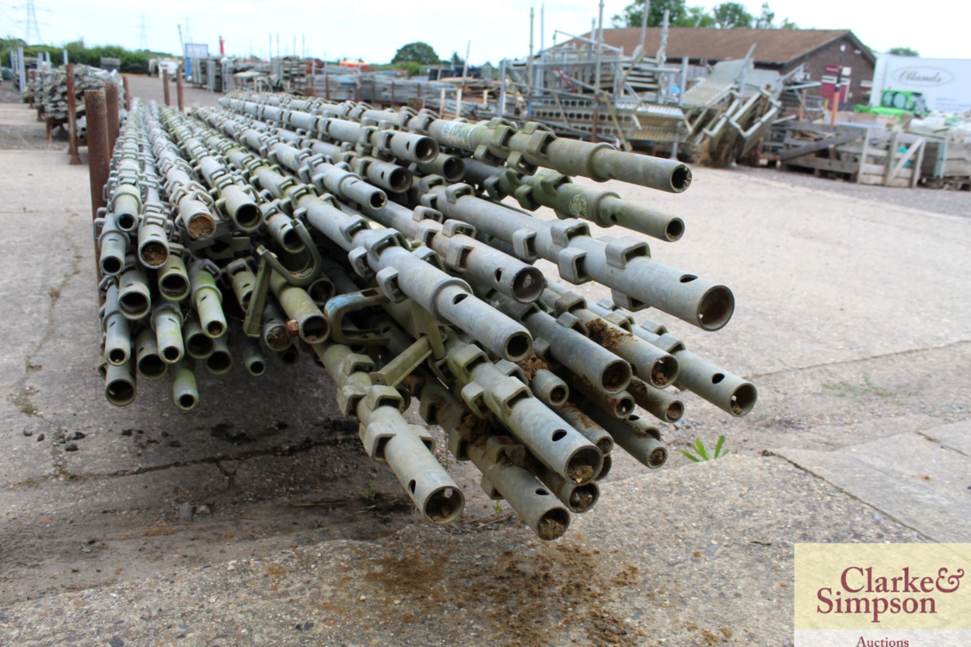 Stillage of Haki Scaffolding Standard S uprights. Mainly 3m & 4m. - Image 5 of 6