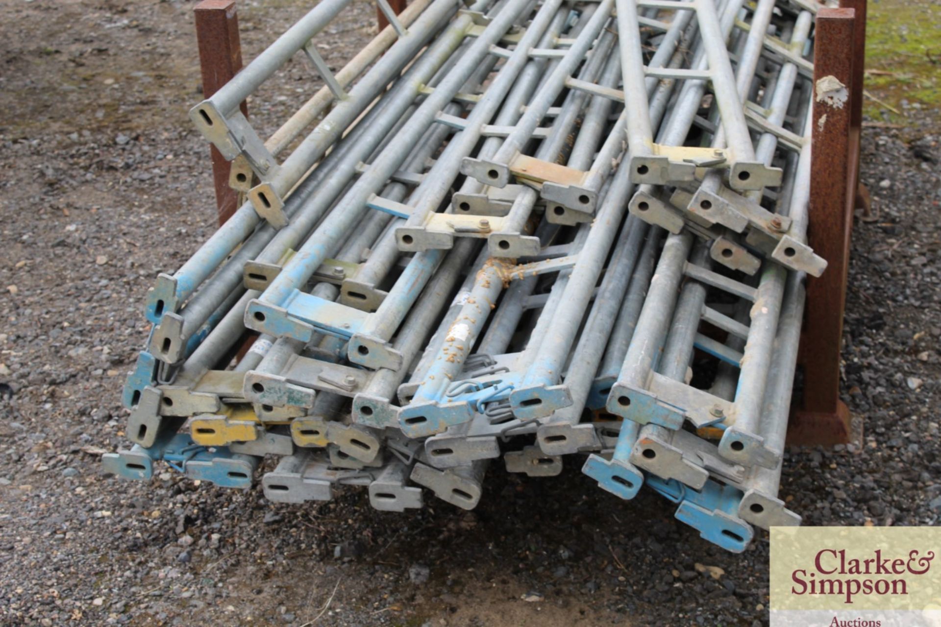 Stillage of Haki Scaffolding Ledger Beams. Mainly 1964. - Image 6 of 6