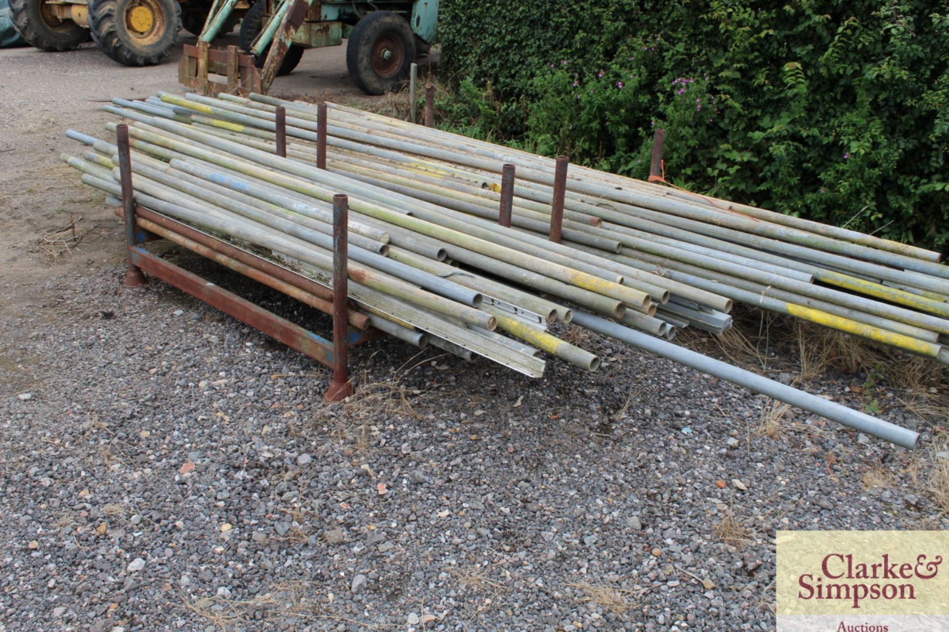 Stillage of scaffold poles. - Image 2 of 5