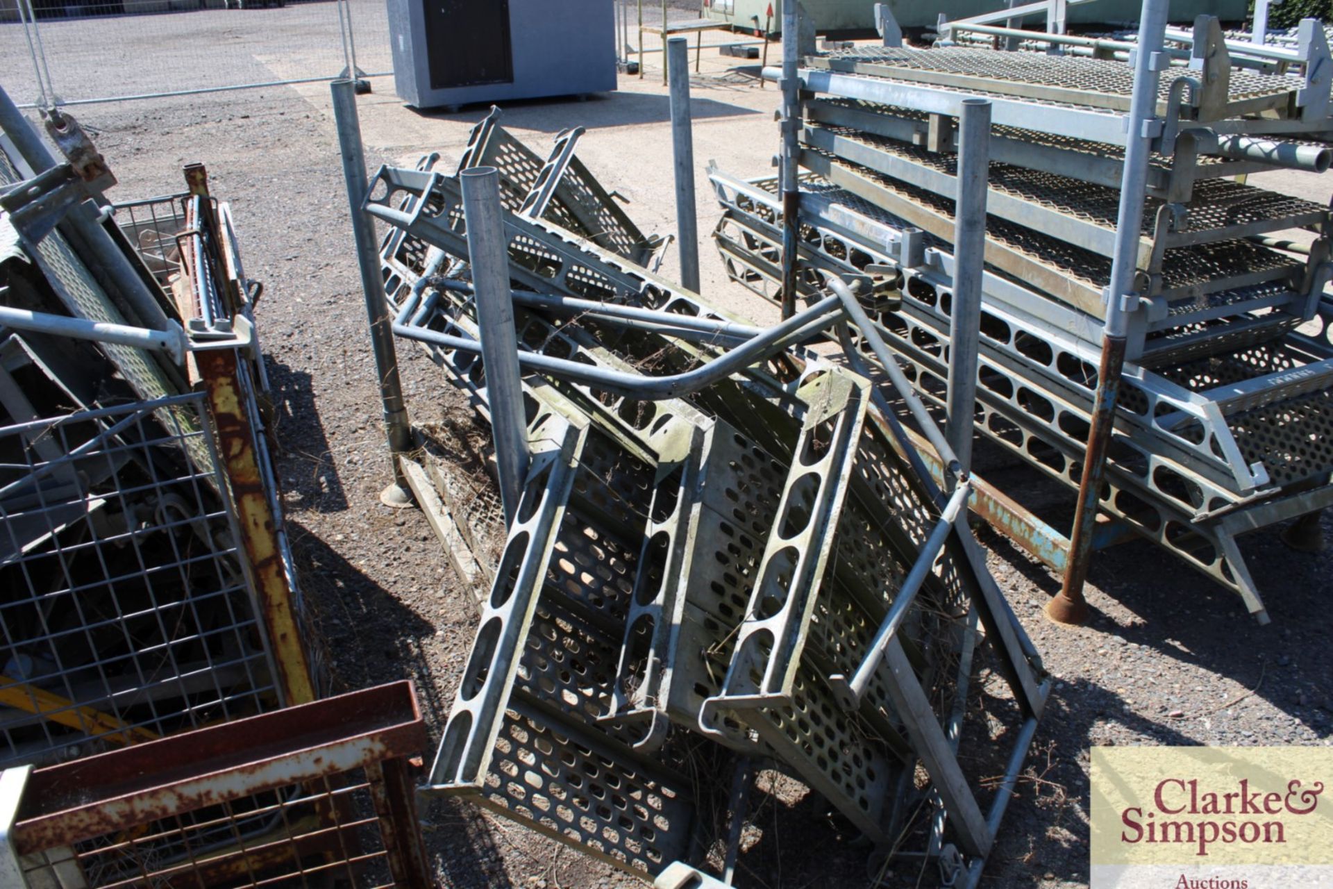 Stillage of Haki Scaffolding Staircase components. - Image 3 of 6