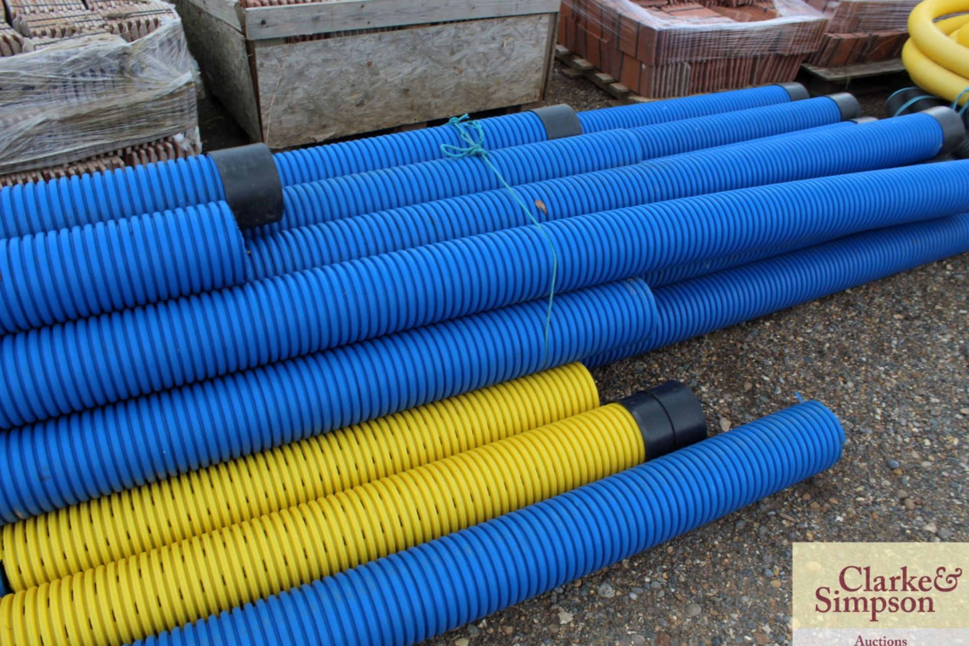 Quantity of 6in double walled drainage pipes. - Image 5 of 7