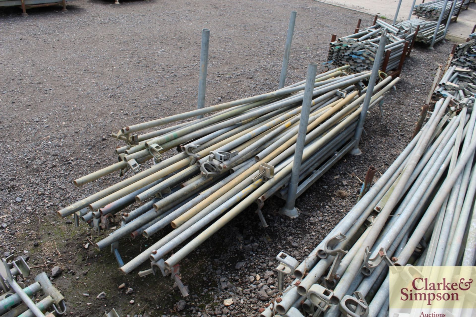 Stillage of Haki ScaffoldingDiaganol Braces and some scaffold poles. - Image 3 of 6