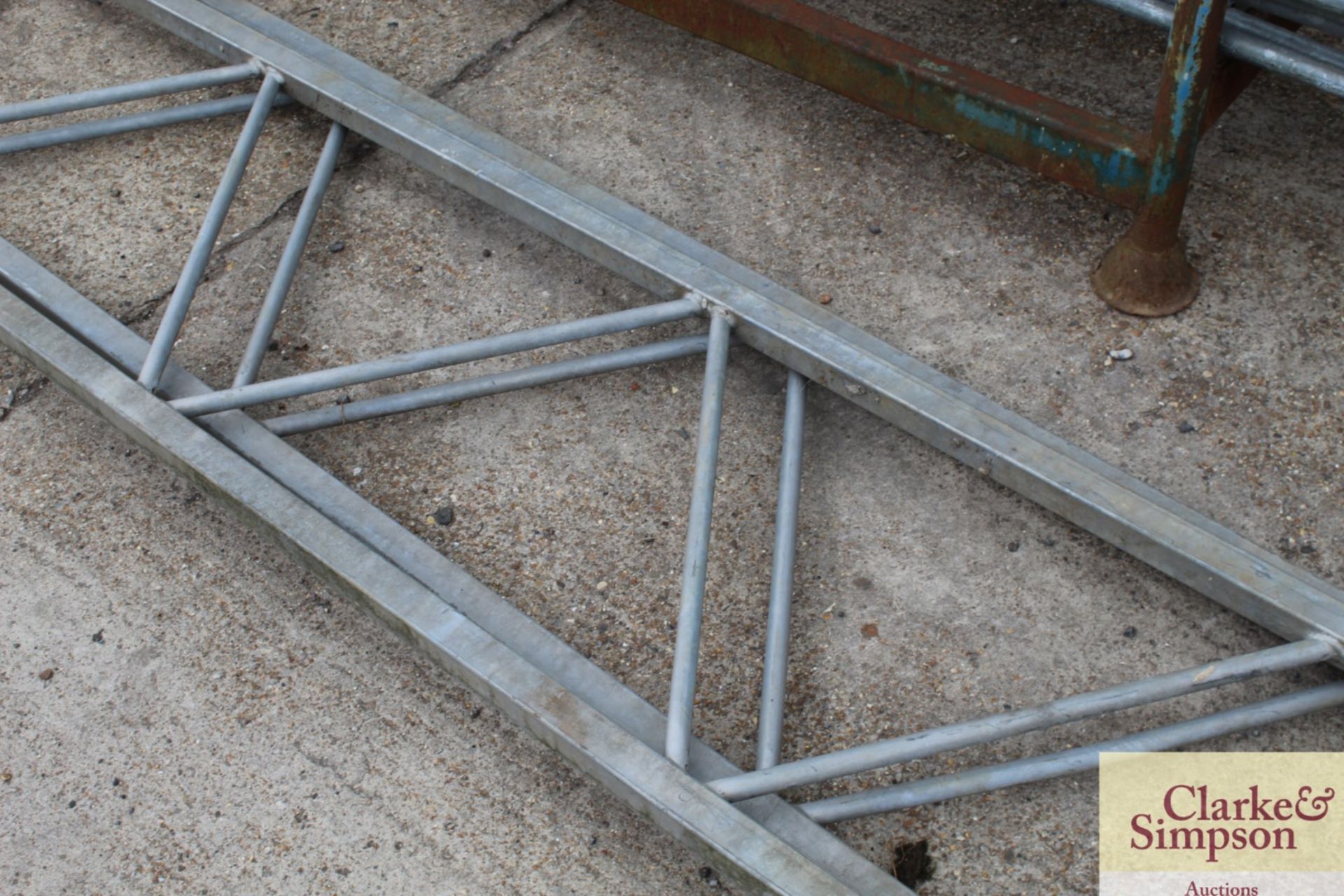 2x Haki Scaffolding 6100 Lattice Beams. - Image 4 of 8