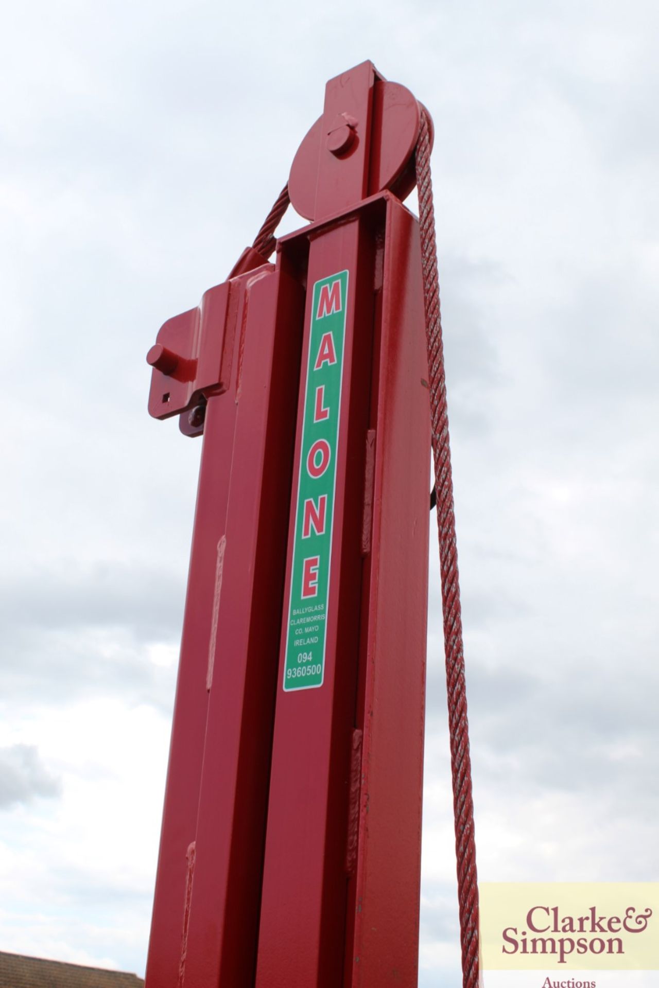 Malone Side Tilt linkage mounted post knocker. 2020. Serial number MRL03238. With hydraulic top - Image 17 of 20