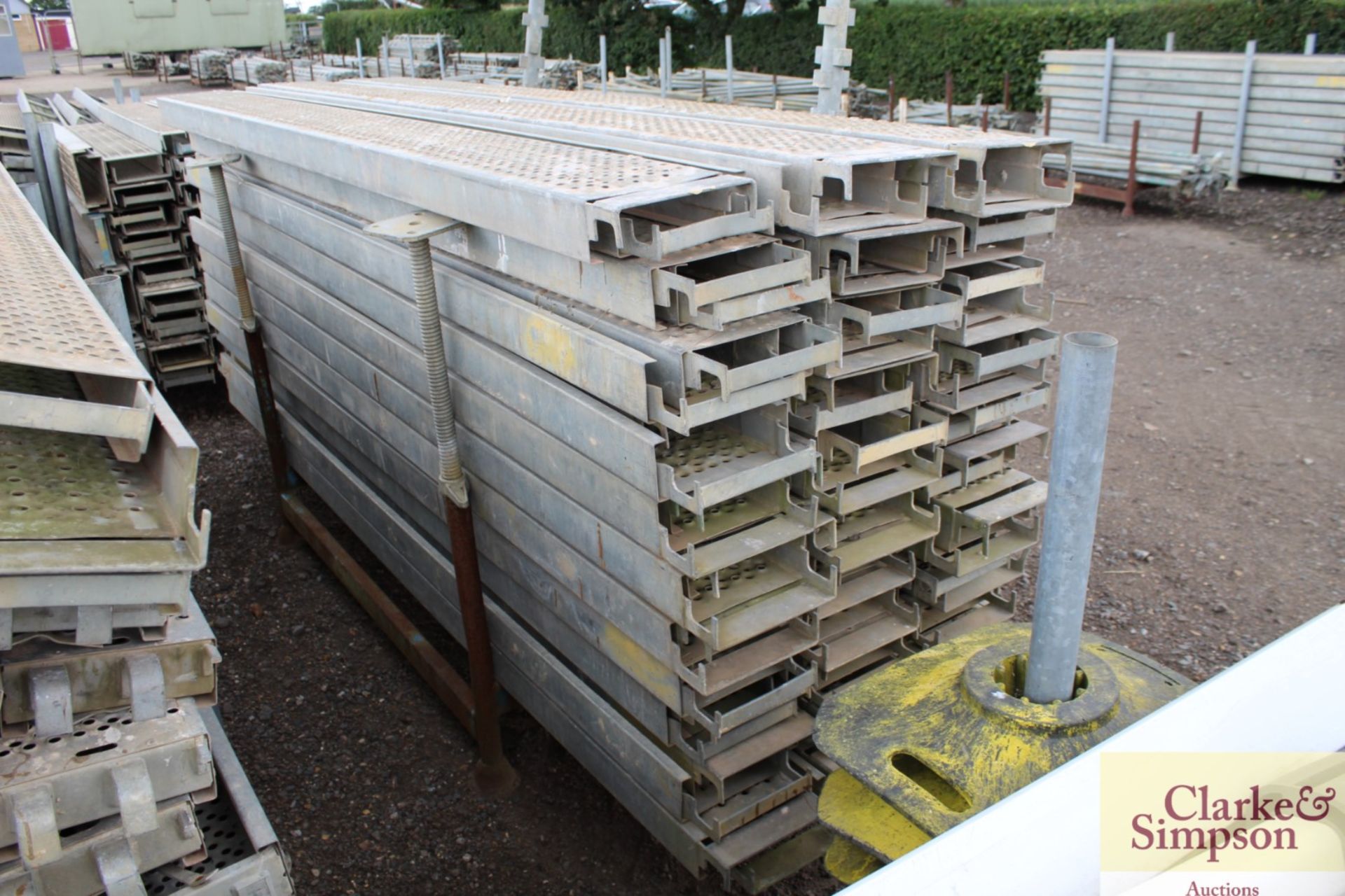 Stillage of Haki Scaffolding Steel Planks. Mainly 3050. - Image 3 of 6