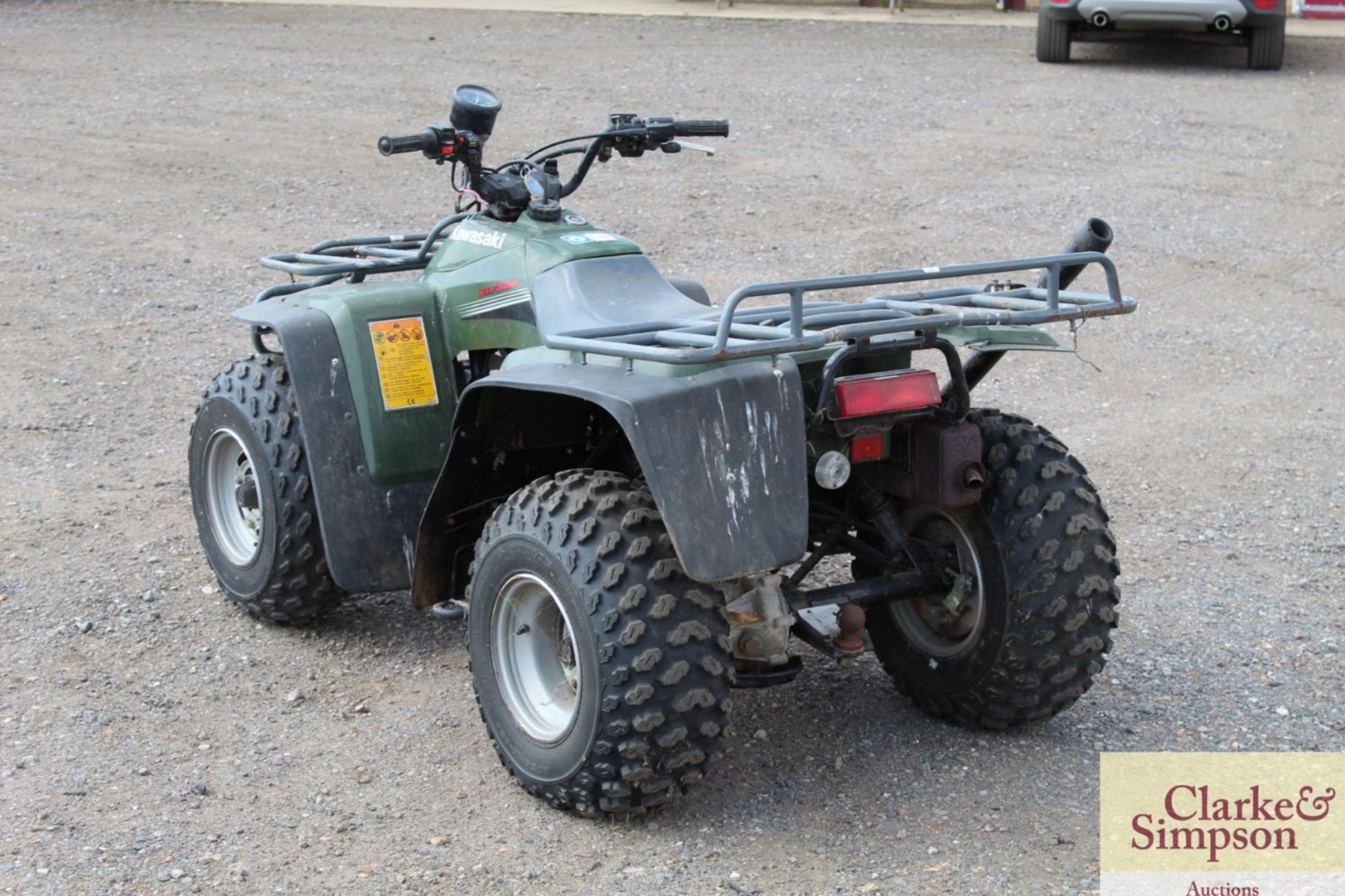 **CATALOGUE CHANGE** Kawasaki KLF 300B 2WD quad bike. 1,111 miles. 2005. Owned from new. Has - Image 3 of 17