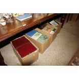 Four boxes of miscellaneous books, including antiq