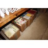 Four boxes of miscellaneous books, including works