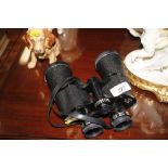 A pair of 10 x 50 wide angle binoculars