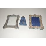 Two silver mounted photograph frames