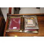 A quantity of various photograph frames