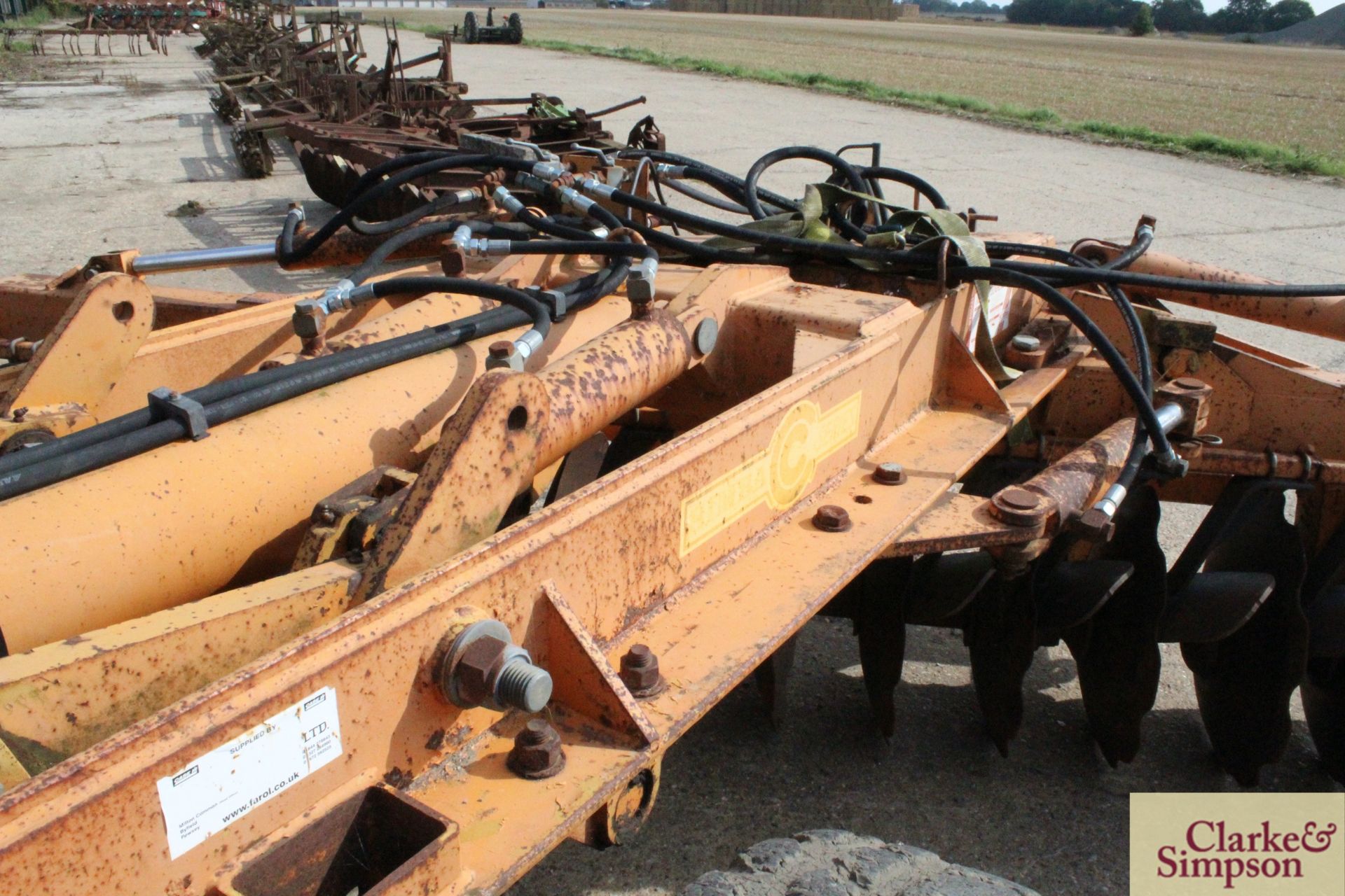 Simba 23C 4m hydraulic folding trailed discs. Model ODH/23C/32/FW. Serial number 78389027. With - Image 22 of 24