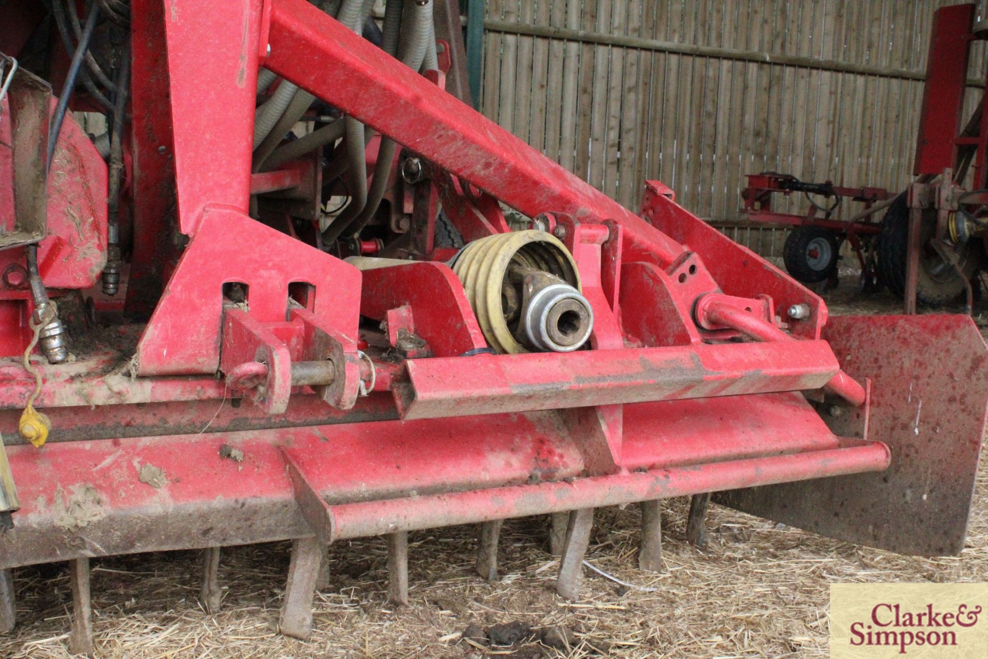 Lely/ Tulip Rotarra 3m power harrow. Serial number/ year to follow. With packer. Piggy backed with - Image 8 of 31