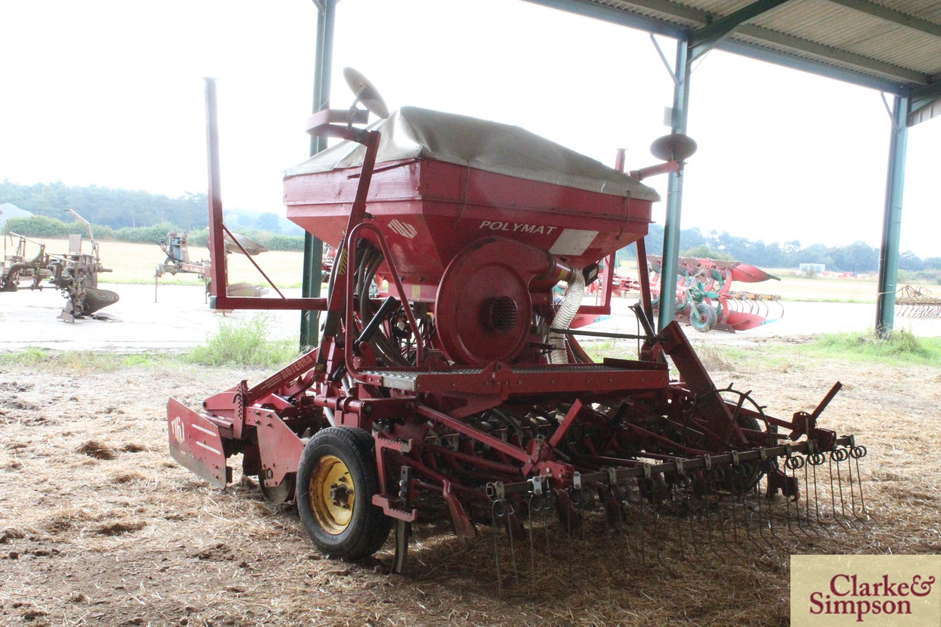 Lely/ Tulip Rotarra 3m power harrow. Serial number/ year to follow. With packer. Piggy backed with - Image 3 of 31
