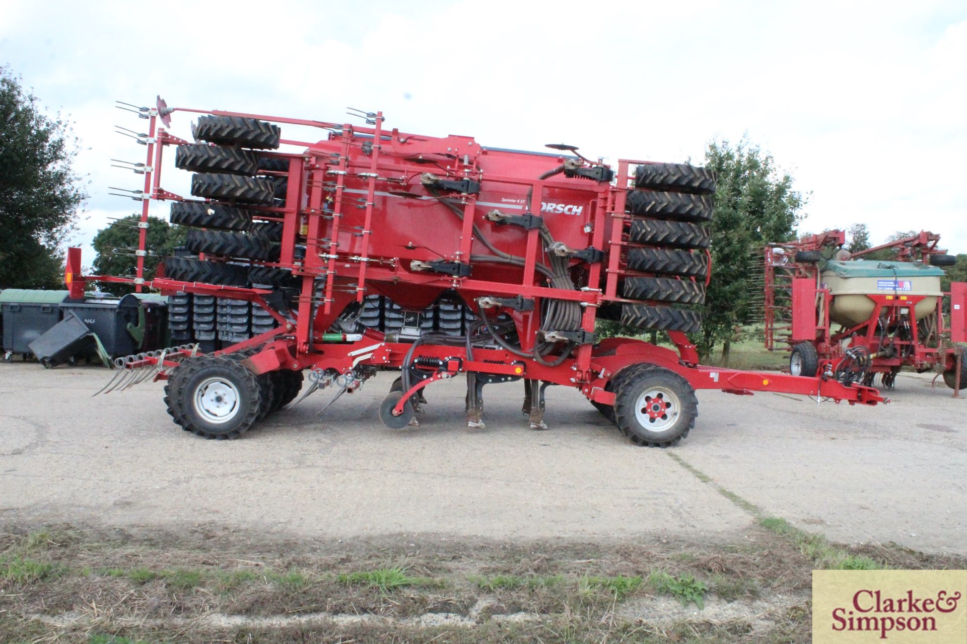 Horsch Sprinter 6ST 6m hydraulic folding trailed drill. 2019. Serial number 31261353. Grain and - Image 2 of 58