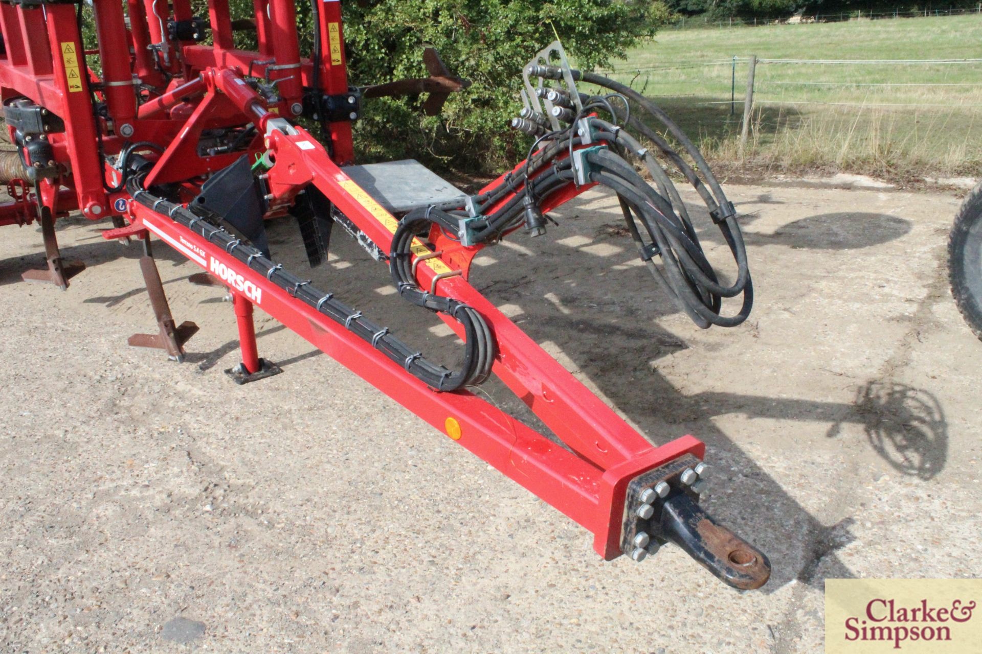 Horsch Terrano 5.4GX 5.4m hydraulic folding trailed cultivator. 2018. Serial number 34981289. With - Image 7 of 43