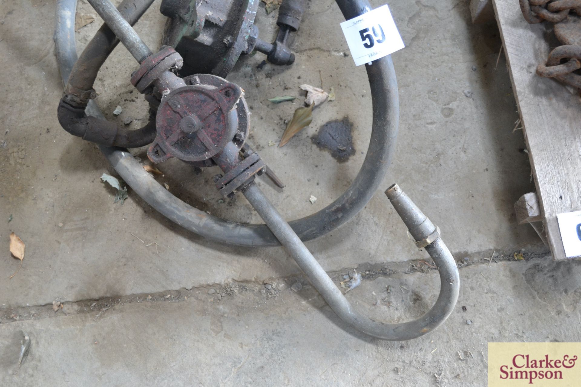 Barrel pump and diesel pump. - Image 3 of 4