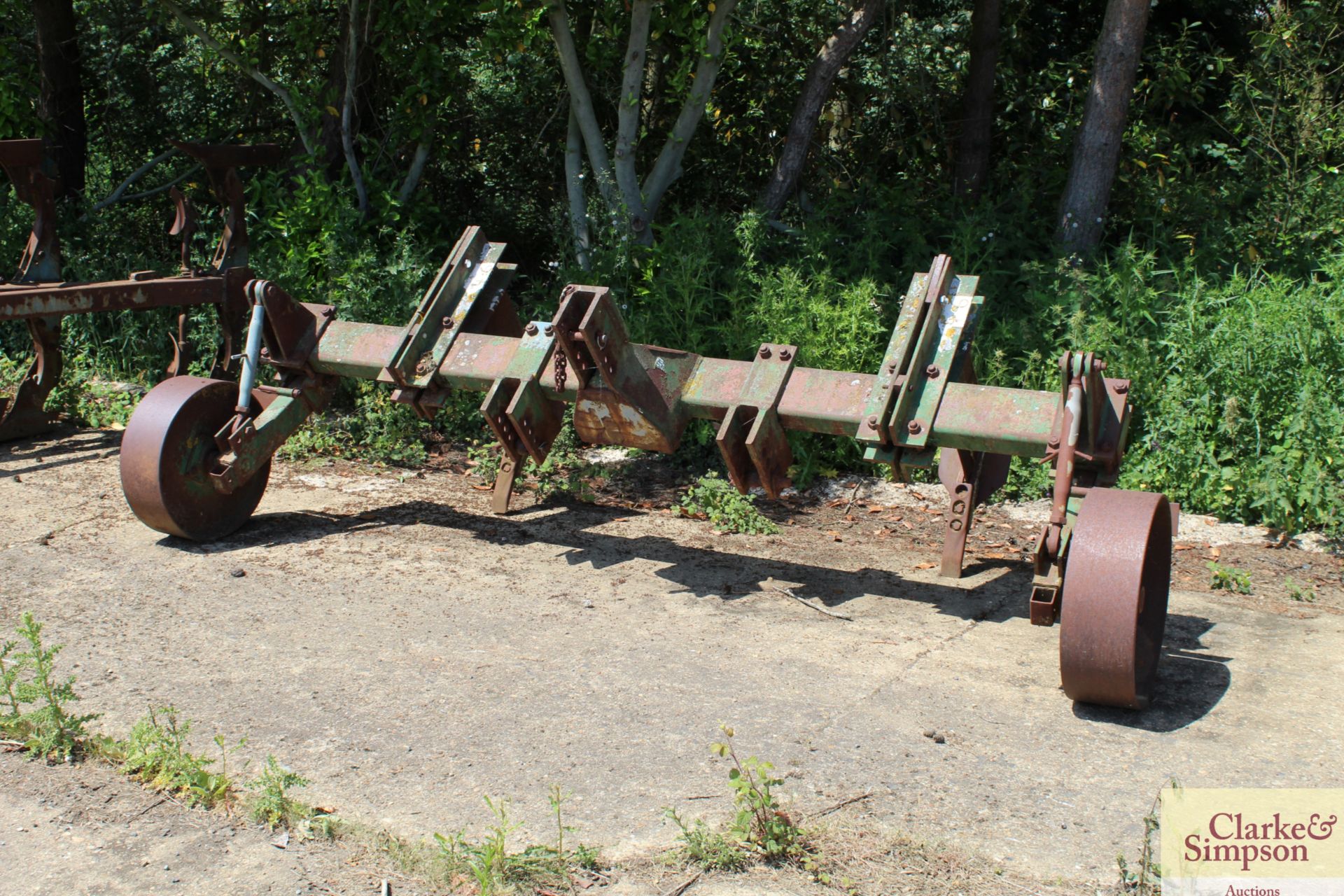 Cousins two leg subsoiler. With heavy duty depth wheels. - Image 10 of 10