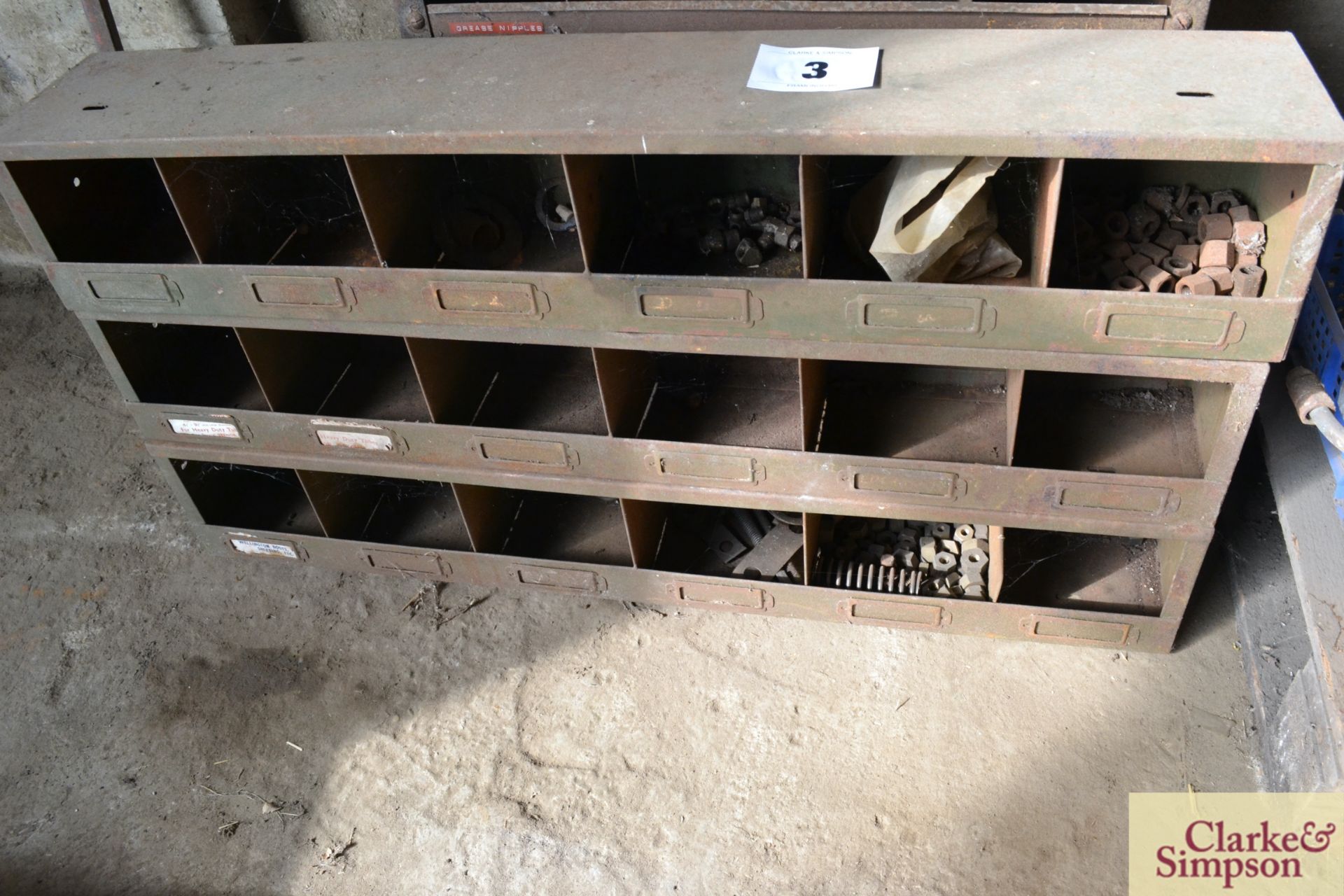 2x metal parts bins. - Image 2 of 2