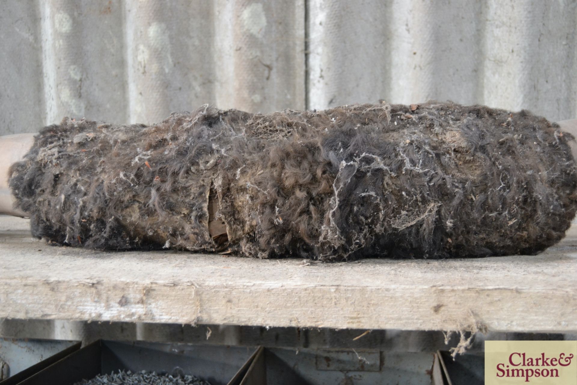 Pair of cattle horns, ex livestock lorry. - Image 4 of 4