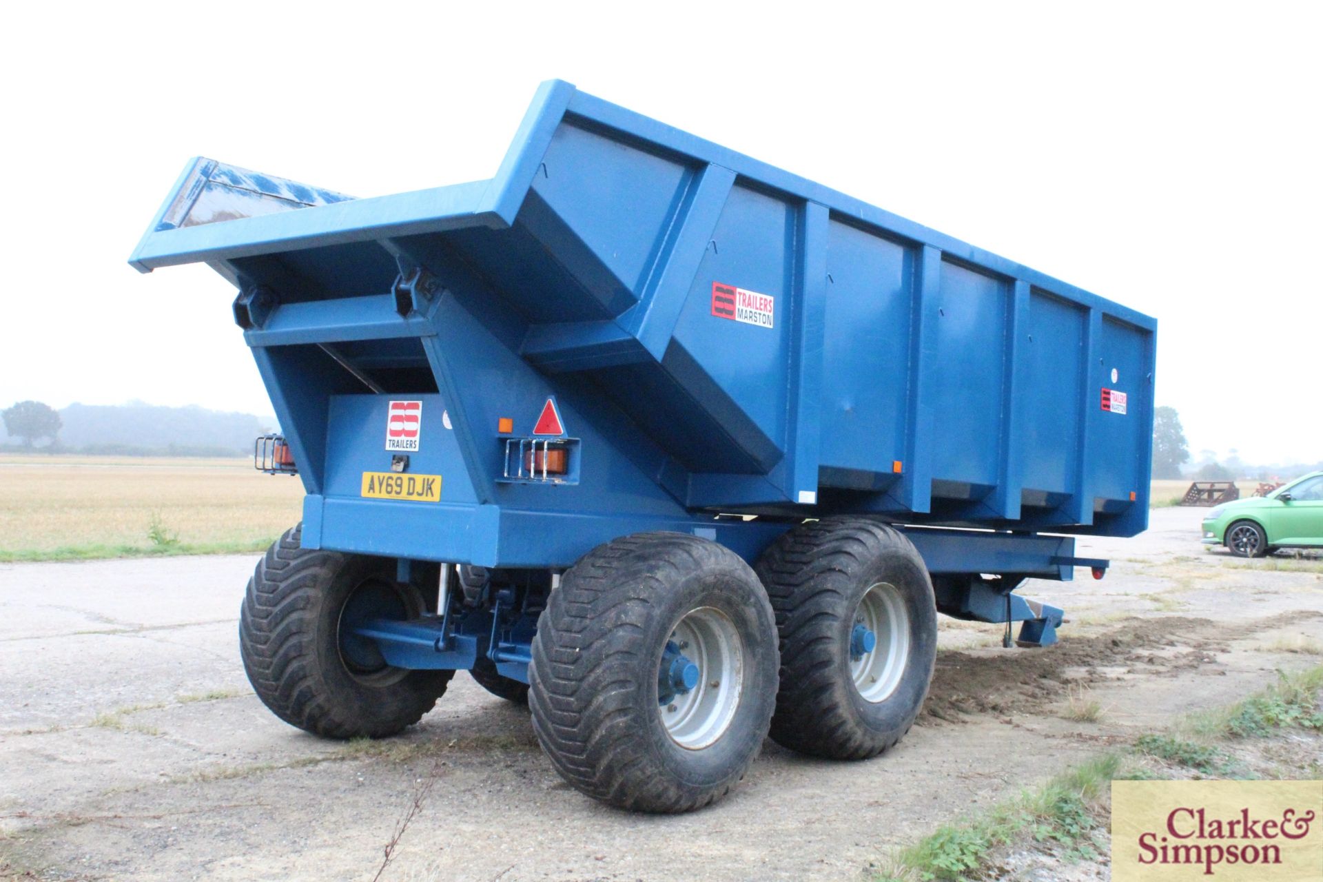 AS Marston ACE14D 14T twin axle dump trailer. 03/2011. Serial number 217341. With oil brakes, - Image 5 of 26